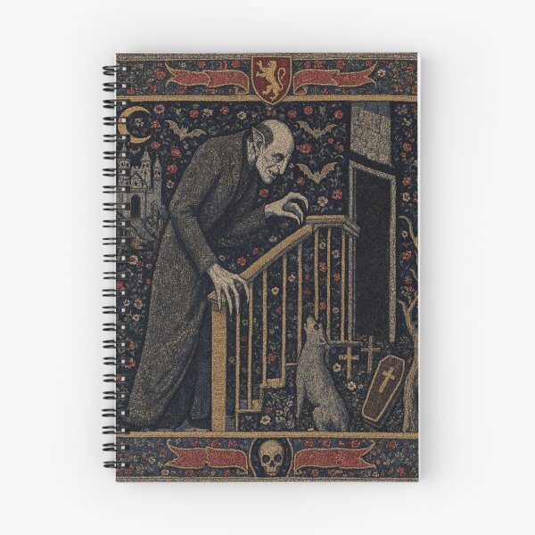 Item preview, Nosferatu the Vampire tapestry art medieval style designed and sold by Vintage Designs +.