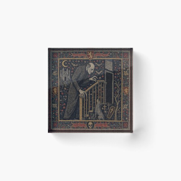 Item preview, Nosferatu the Vampire tapestry art medieval style designed and sold by Vintage Designs +.