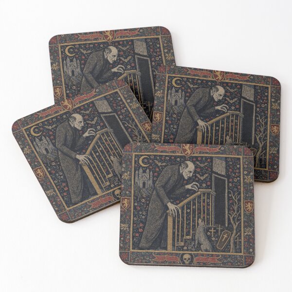 Item preview, Nosferatu the Vampire tapestry art medieval style designed and sold by Vintage Designs +.