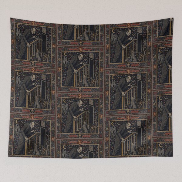 Item preview, Nosferatu the Vampire tapestry art medieval style designed and sold by Vintage Designs +.