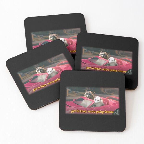 Item preview, Get In Loser We'Re Going Insane Raccoon Possum Word Art - Film Quote Version 55 designed and sold by nguyetngatron.