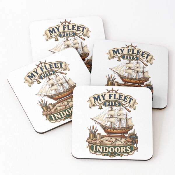 Item preview, Model Ship Builder Gift – My Fleet Fits Indoors Workshop Art designed and sold by UrbanCanvvas.