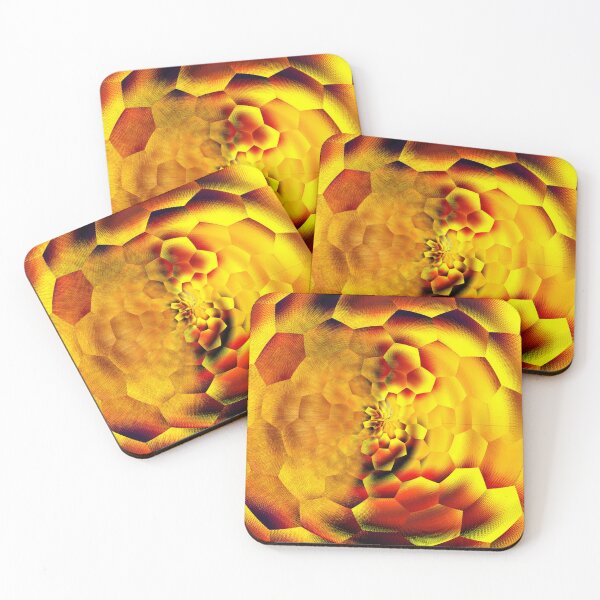Item preview, Golden Botanical Mosaic designed and sold by SilentBloomLab.