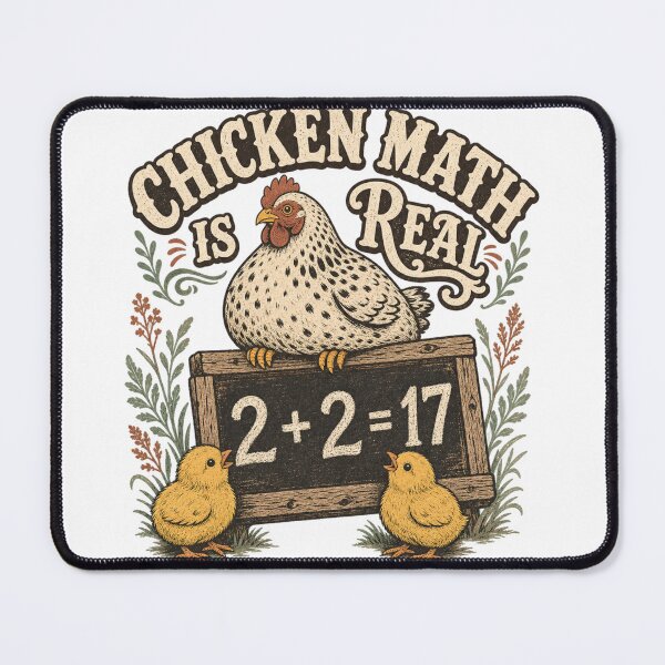 Item preview, Chicken Math Is Real Funny Backyard Chicken Keeper Gift designed and sold by BoosterShop.