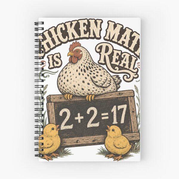Item preview, Chicken Math Is Real Funny Backyard Chicken Keeper Gift designed and sold by BoosterShop.