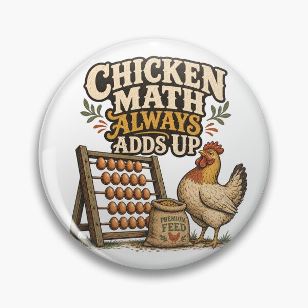 Item preview, Chicken Math Always Adds Up Funny Backyard Chicken Gift designed and sold by BoosterShop.