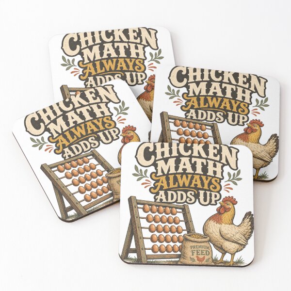 Item preview, Chicken Math Always Adds Up Funny Backyard Chicken Gift designed and sold by BoosterShop.