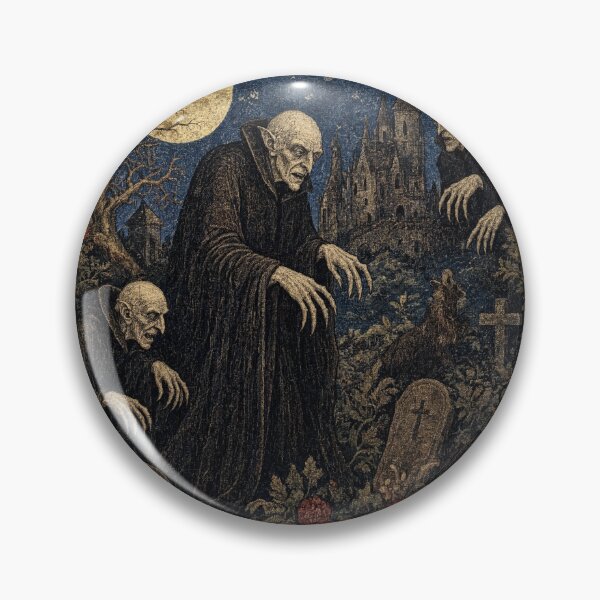Item preview, Nosferatu the Vampire tapestry art medieval style designed and sold by Vintage Designs +.