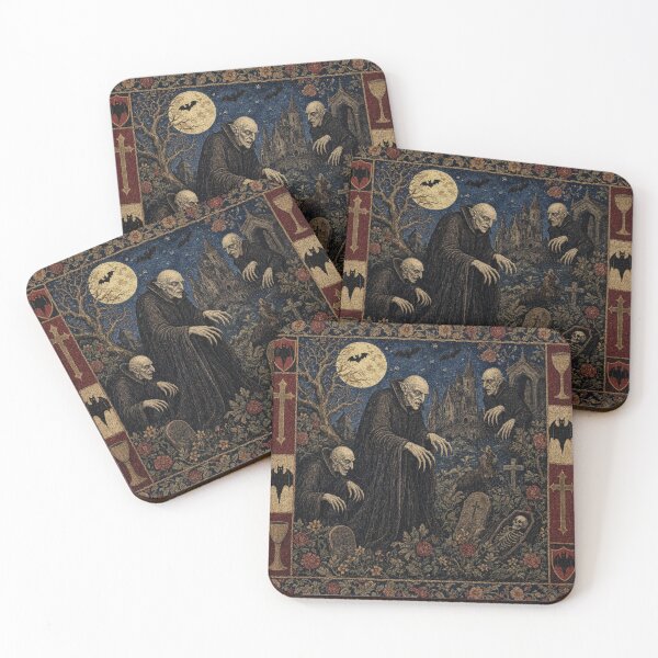 Item preview, Nosferatu the Vampire tapestry art medieval style designed and sold by Vintage Designs +.