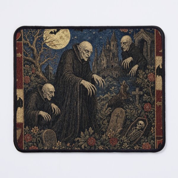 Item preview, Nosferatu the Vampire tapestry art medieval style designed and sold by Vintage Designs +.