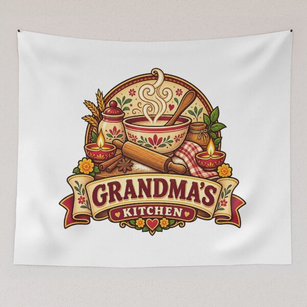 Item preview, Diwali Grandma's Kitchen – Vintage Nostalgic Indian Festival Design designed and sold by Globalcitytees.