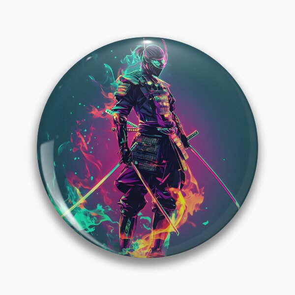 Item preview, 3d Render Of Cyberpunk Samurai, Electric Purple designed and sold by Checho30.