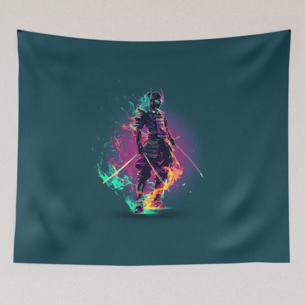 Item preview, 3d Render Of Cyberpunk Samurai, Electric Purple designed and sold by Checho30.
