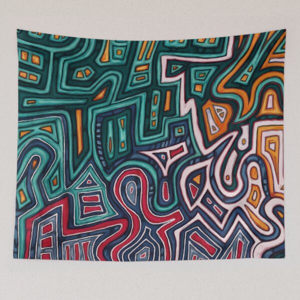 Item preview, Urban abstract cityscape, Expressionism designed and sold by NadiaChevrel.