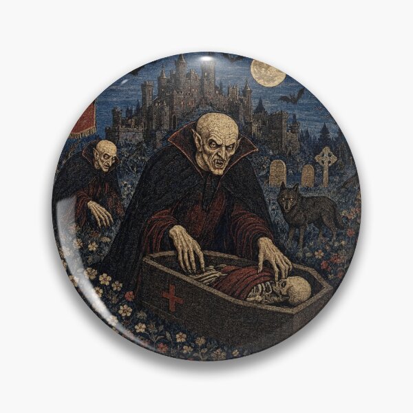 Item preview, Nosferatu the Vampire tapestry art medieval style designed and sold by Vintage Designs +.