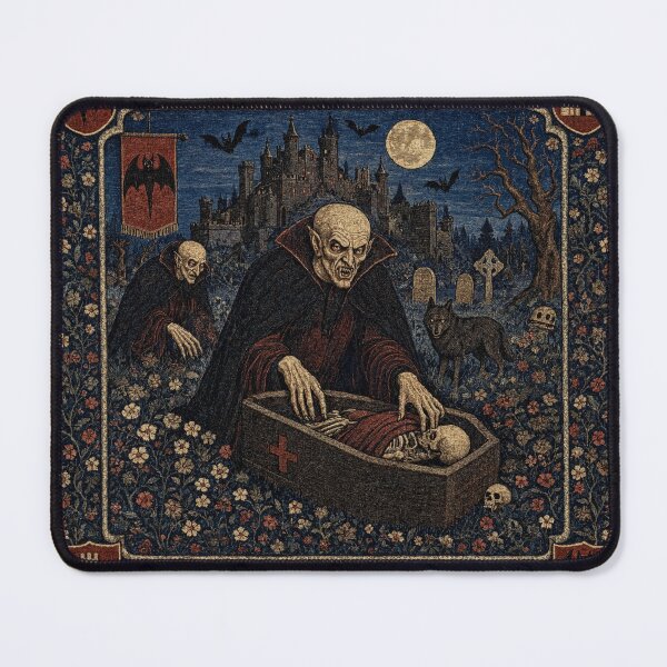 Item preview, Nosferatu the Vampire tapestry art medieval style designed and sold by Vintage Designs +.