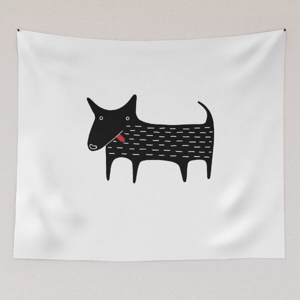 Item preview, Minimalist Black Dog Cute Art Shirt designed and sold by MandrakeCreati.