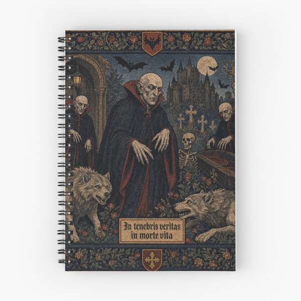 Item preview, Nosferatu the Vampire tapestry art medieval style designed and sold by Vintage Designs +.