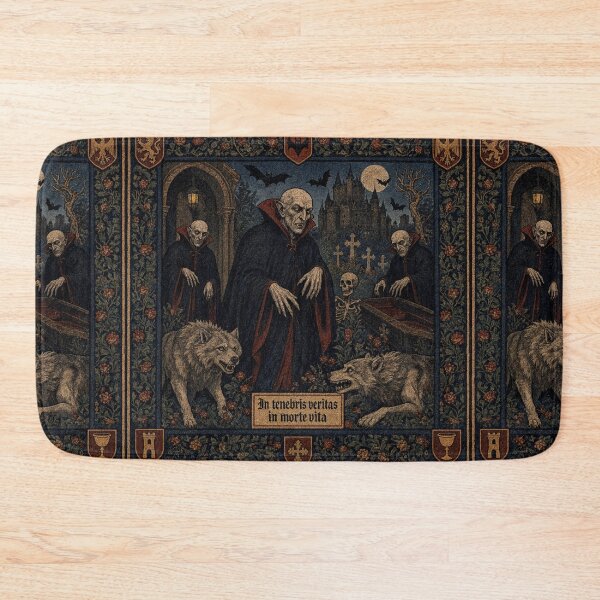 Item preview, Nosferatu the Vampire tapestry art medieval style designed and sold by Vintage Designs +.