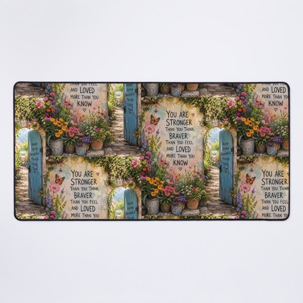 Item preview, Stronger Than You Think – Inspirational Garden Quote designed and sold by Kimberly Palmer.