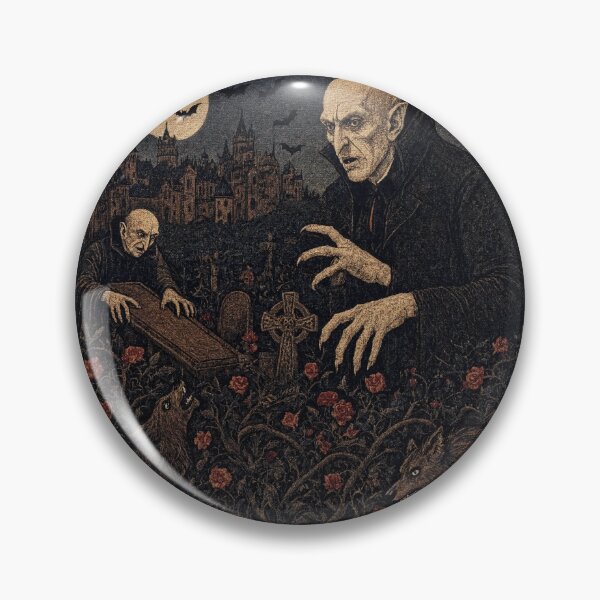 Item preview, Nosferatu the Vampire tapestry art medieval style designed and sold by Vintage Designs +.