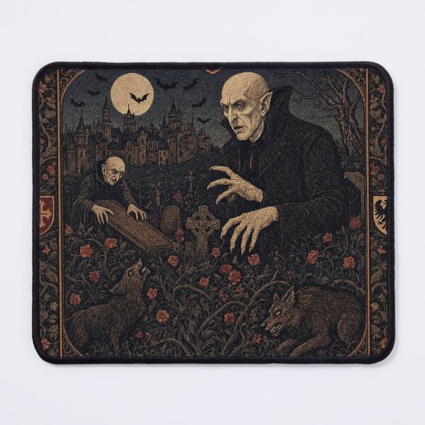 Item preview, Nosferatu the Vampire tapestry art medieval style designed and sold by Vintage Designs +.