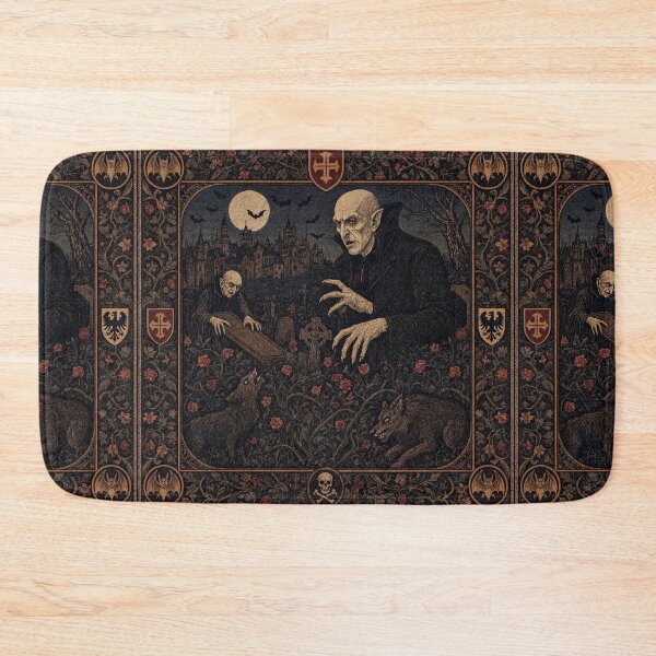 Item preview, Nosferatu the Vampire tapestry art medieval style designed and sold by Vintage Designs +.