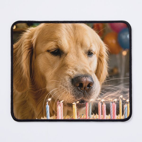 Item preview, Golden Retriever Blowing Out Birthday Candles designed and sold by Maria Dryfhout.