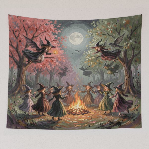 Item preview, Moonlit Witch Dance – Monet Night Flow designed and sold by FotoworldEdel.