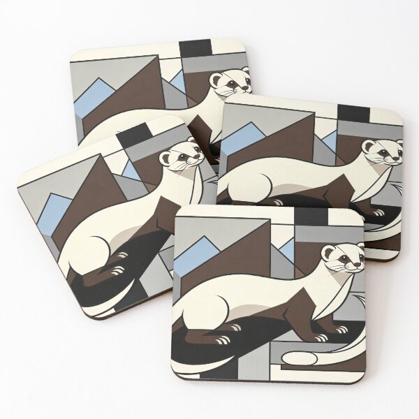 Item preview, cubist animal artwork designed and sold by forget45studio.