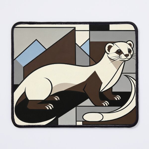 Item preview, cubist animal artwork designed and sold by forget45studio.