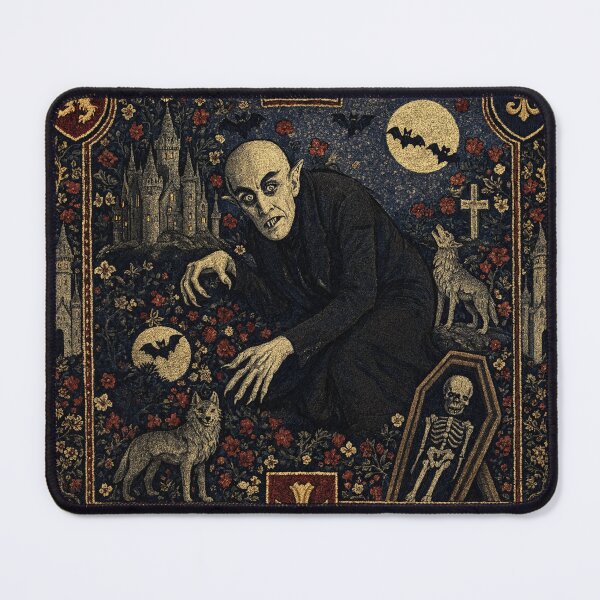Item preview, Nosferatu the Vampire tapestry art medieval style designed and sold by Vintage Designs +.
