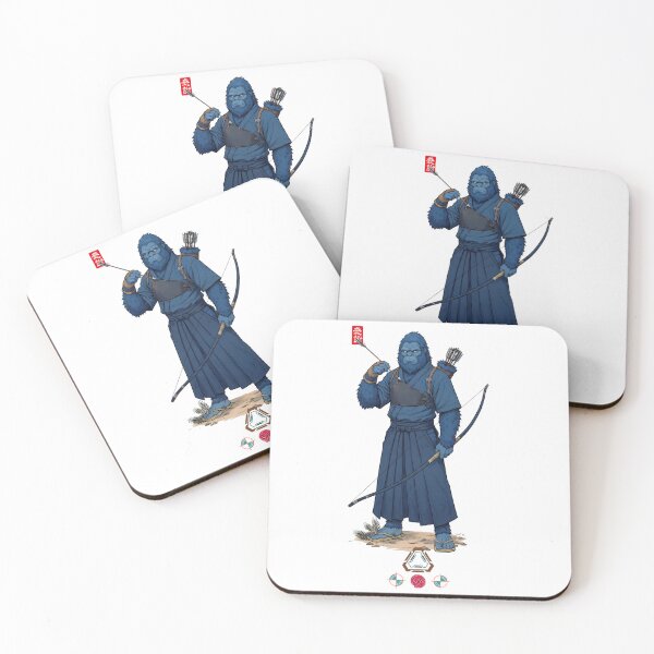 Item preview, Kyudo Archer Blue Bigfoot designed and sold by Whimsy Trail Co.
