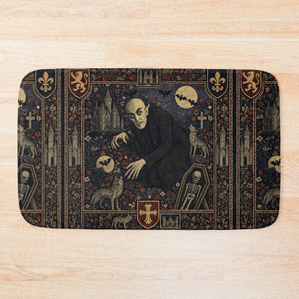 Item preview, Nosferatu the Vampire tapestry art medieval style designed and sold by Vintage Designs +.