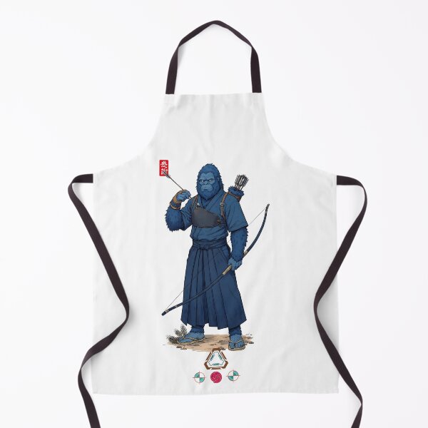 Item preview, Kyudo Archer Blue Bigfoot designed and sold by Whimsy Trail Co.