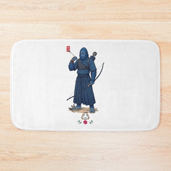 Item preview, Kyudo Archer Blue Bigfoot designed and sold by Whimsy Trail Co.