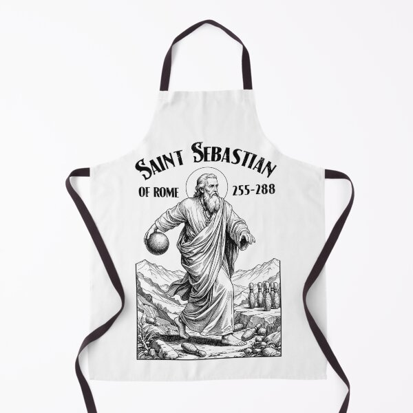 Item preview, Bowling Bowler Funny Patron Saint Sebastian Bowlers designed and sold by GrandeDuc.
