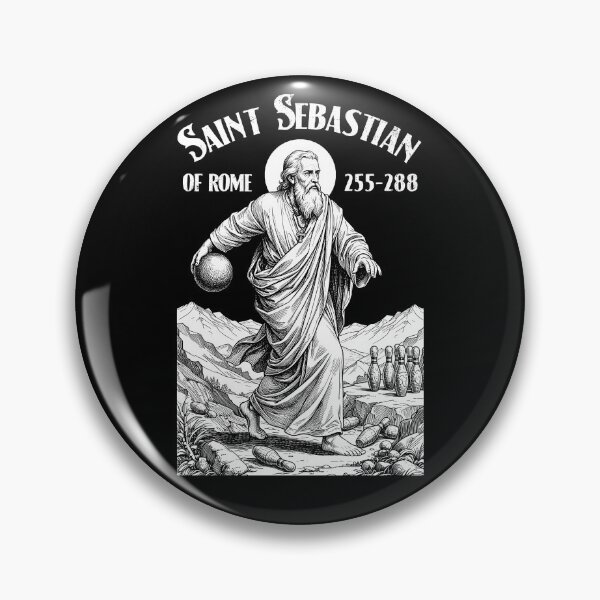 Item preview, Bowling Bowler Funny Patron Saint Sebastian Bowlers designed and sold by GrandeDuc.