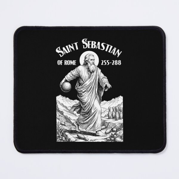 Item preview, Bowling Bowler Funny Patron Saint Sebastian Bowlers designed and sold by GrandeDuc.