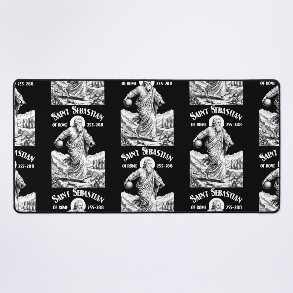 Item preview, Bowling Bowler Funny Patron Saint Sebastian Bowlers designed and sold by GrandeDuc.