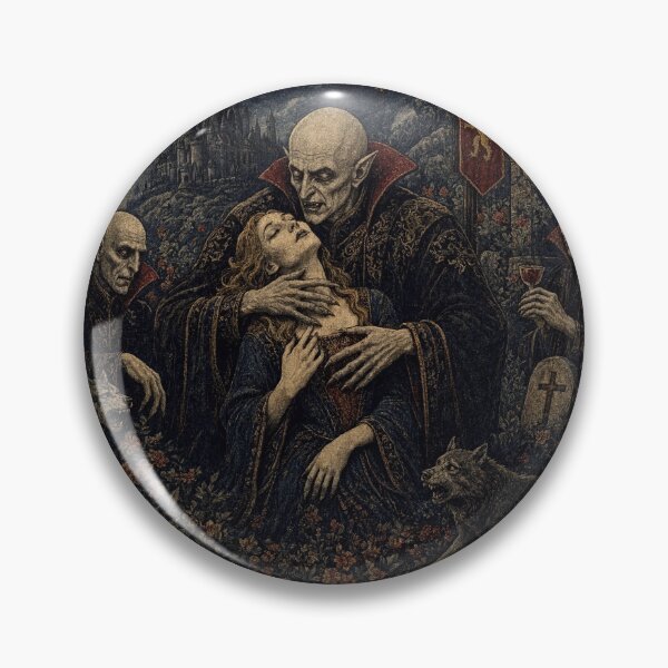 Item preview,  Nosferatu the Vampire tapestry art medieval style designed and sold by Vintage Designs +.