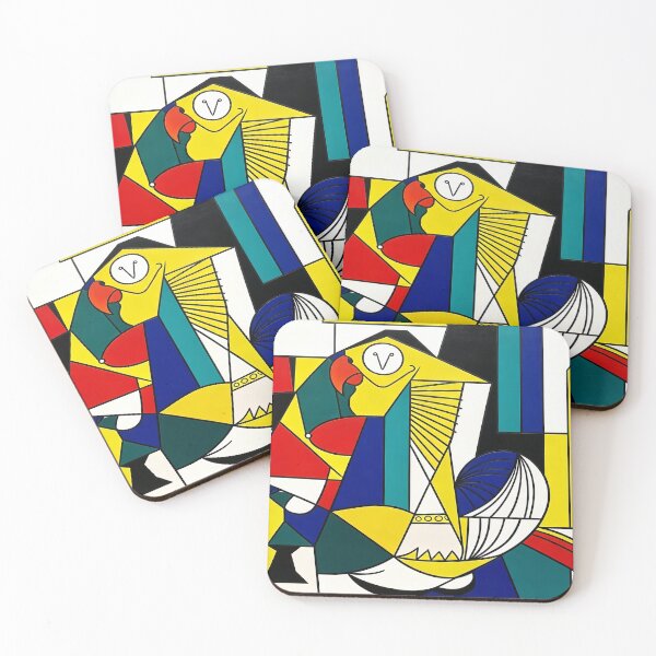 Item preview, cubist animal artwork designed and sold by forget45studio.
