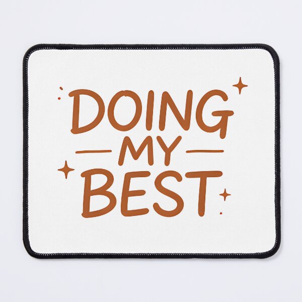 Item preview, Doing My Best Positive Self Love Minimalist Typography Design designed and sold by Spirit of Siam.
