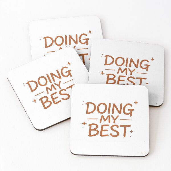 Item preview, Doing My Best Positive Self Love Minimalist Typography Design designed and sold by Spirit of Siam.