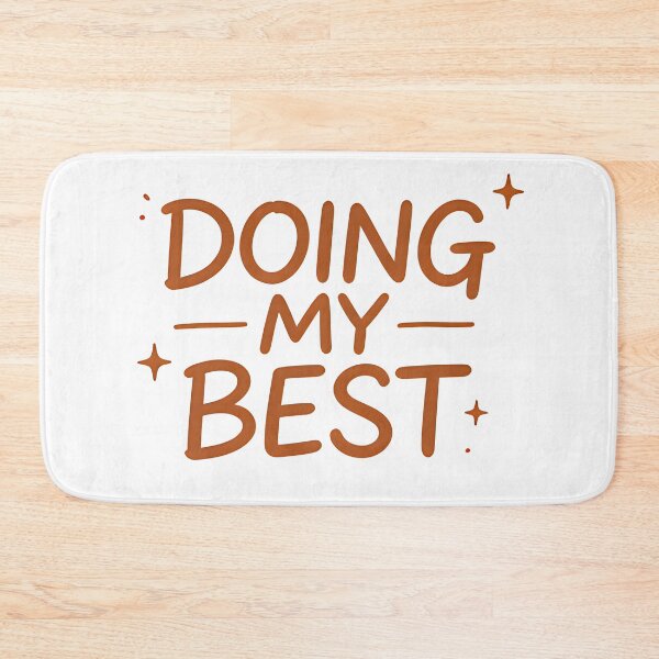Item preview, Doing My Best Positive Self Love Minimalist Typography Design designed and sold by Spirit of Siam.