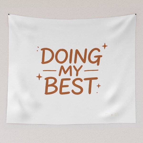 Item preview, Doing My Best Positive Self Love Minimalist Typography Design designed and sold by Spirit of Siam.
