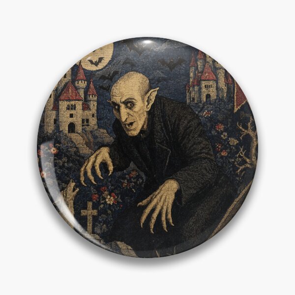 Item preview, Nosferatu the Vampire tapestry art medieval style designed and sold by Vintage Designs +.
