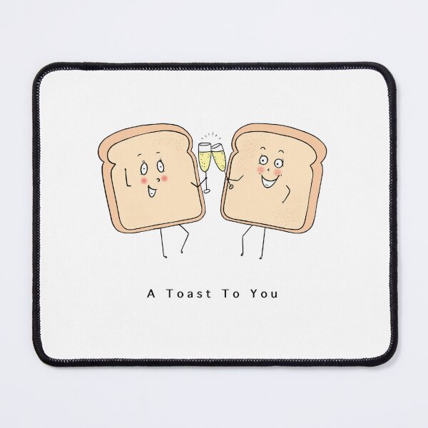 Item preview, A Toast To You Funny Bread Pun, Cute Congratulations Gift designed and sold by By The Moon.