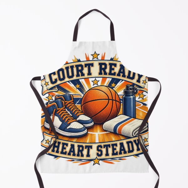 Item preview, Court Ready Heart Steady Basketball Family Art designed and sold by CheerfulNest.