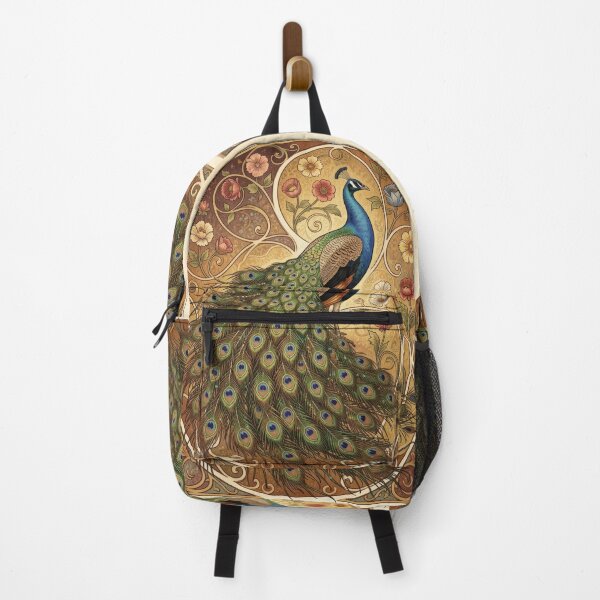 Item preview, Peacock Art Nouveau Floral Vintage Ornamental Illustration designed and sold by pinkal.